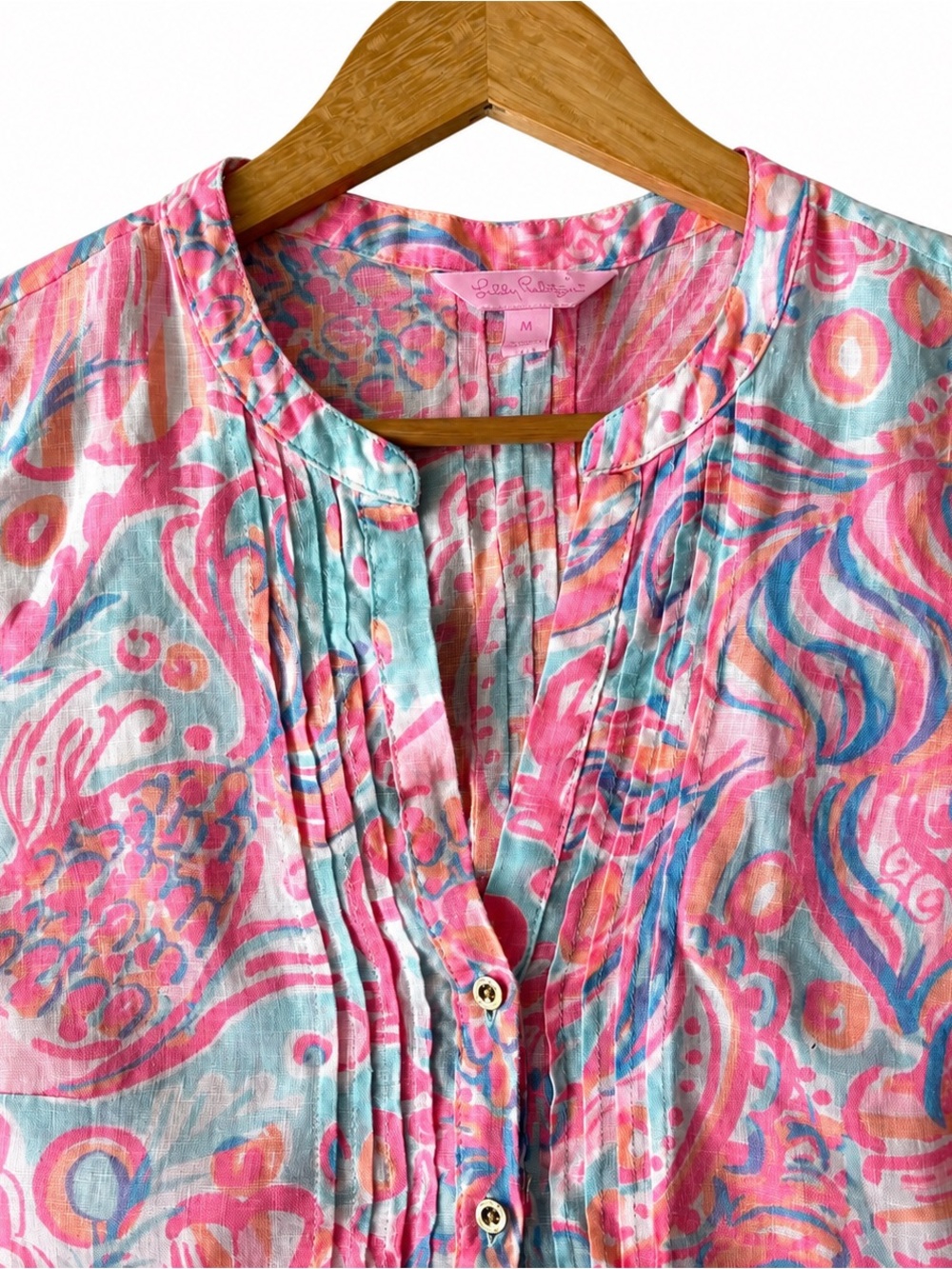 Lilly Pulitzer Sarasota Tunic Dress, Too Much Bubbly, Women’s Medium - Picture 3 of 6